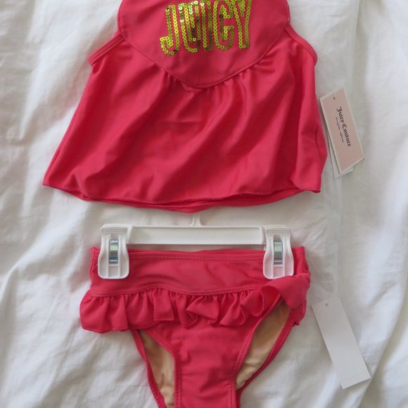 Juicy Couture Girls swim top & bottoms set 3T - Picture 5 of 6